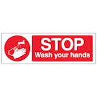 Stop Wash Your Hands - Landscape