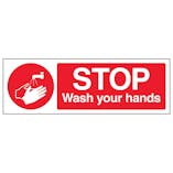 Stop Wash Your Hands - Landscape