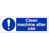 Clean Machine After Use 