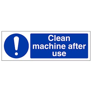 Clean Machine After Use 