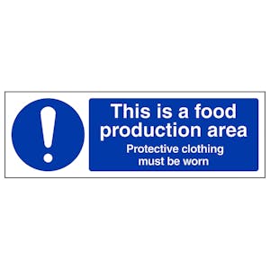 This Is A Food Production Area - Magnetic