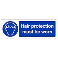 Hair Protection Must Be Worn - Magnetic
