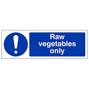Raw Vegetables Only - Landscape