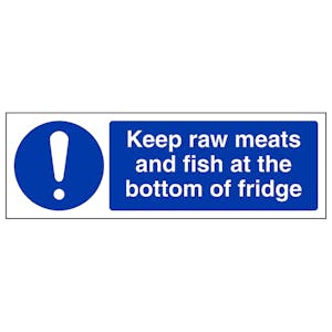Keep Raw Meats At Bottom Of Fridge - Landscape