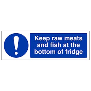Keep Raw Meats At Bottom Of Fridge - Landscape
