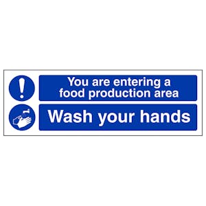 Food Production Area - Wash Your Hands - Landscape