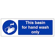 This Basin For Hand Wash Only - Landscape