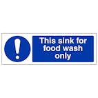 This Sink For Food Wash Only