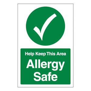 Help Keep This Area Allergy Safe - Portrait