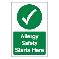 Allergy Safety Starts Here - Portrait