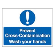 Prevent Cross-Contamination Wash Your Hands - Landscape