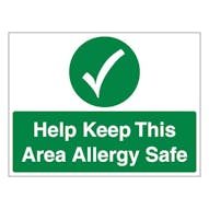 Help Keep This Area Allergy Safe - Landscape