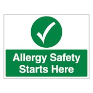 Allergy Safety Starts Here - Landscape