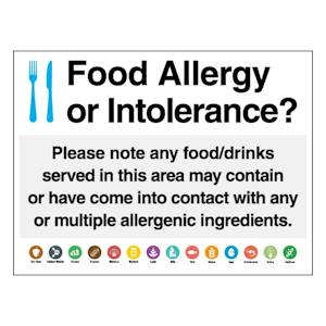 Food Allergy Or Intolerance? Please Note - Landscape