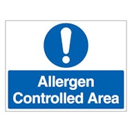 Allergen Controlled Area  - Landscape