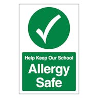 Help Keep Our School Allergy Safe - Portrait