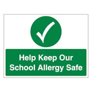 Help Keep Our School Allergy Safe - Landscape
