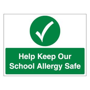 Help Keep Our School Allergy Safe - Landscape