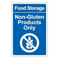 Food Storage Non-Gluten Products Only - Portrait