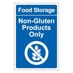 Food Storage Non-Gluten Products Only - Portrait