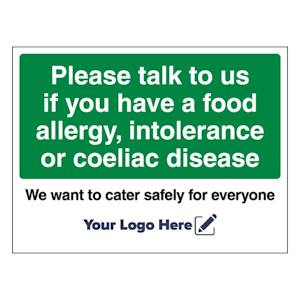 Please Talk To Us If You Have A Food Allergy, We Want To Cater Safely For Everyone. YLH - Landscape