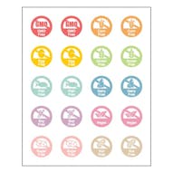 Allergen Stickers 25mm - Multi Sheet with Icons
