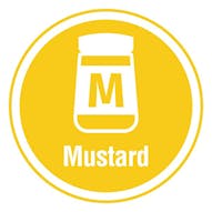 Mustard Allergen - 25mm Stickers