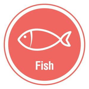 Fish Allergen - 25mm Stickers