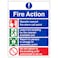 4 Point Fire Action Notice - Prohibition Safe