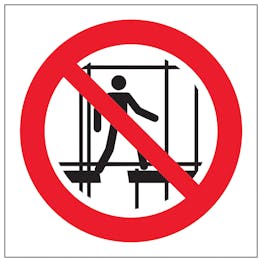 Keep Off Scaffolding Symbol