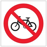 Eco-Friendly No Cycling Symbol