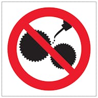 Do Not Oil Symbol