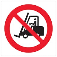 No Fork Lifts Symbol