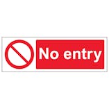 No Entry - Landscape
