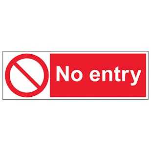 No Entry - Landscape