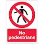 No Pedestrians - Portrait