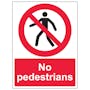 No Pedestrians - Portrait