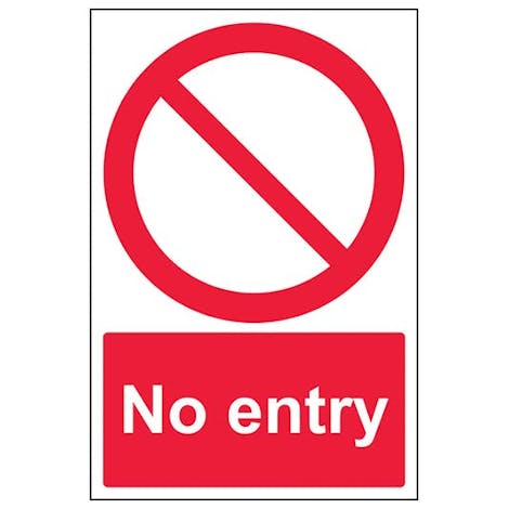 No Entry - Portrait