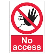 No Access - Removable Vinyl