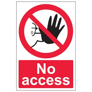 No Access - Removable Vinyl