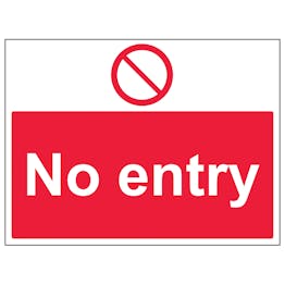 No Entry - Large Landscape