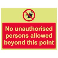 GITD No Unauthorised Persons Allowed