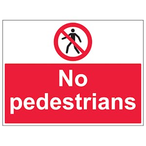No Pedestrians - Large Landscape