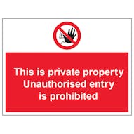 Unauthorised Persons Prohibited