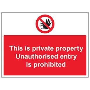 Unauthorised Persons Prohibited