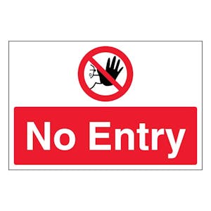 Halt No Entry - Large Landscape