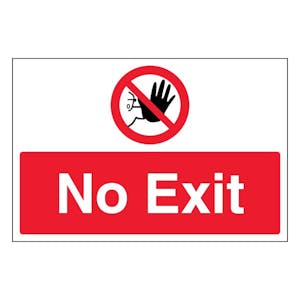 Halt No Exit - Large Landscape