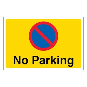 No Parking - Yellow - Large Landscape