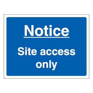 Notice Site Access Only
