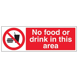 No Food Or Drink In This Area - Landscape